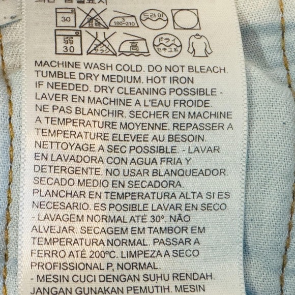 Levis 505 Jeans Mens 30x30 Blue Medium Wash Straight Leg Mid Rise Denim - Picture 6 of 9